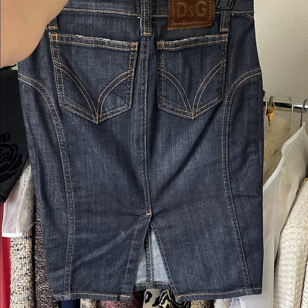 Dolce & Gabbana Indigo Denim Skirt D& G - Picture 14 of 17